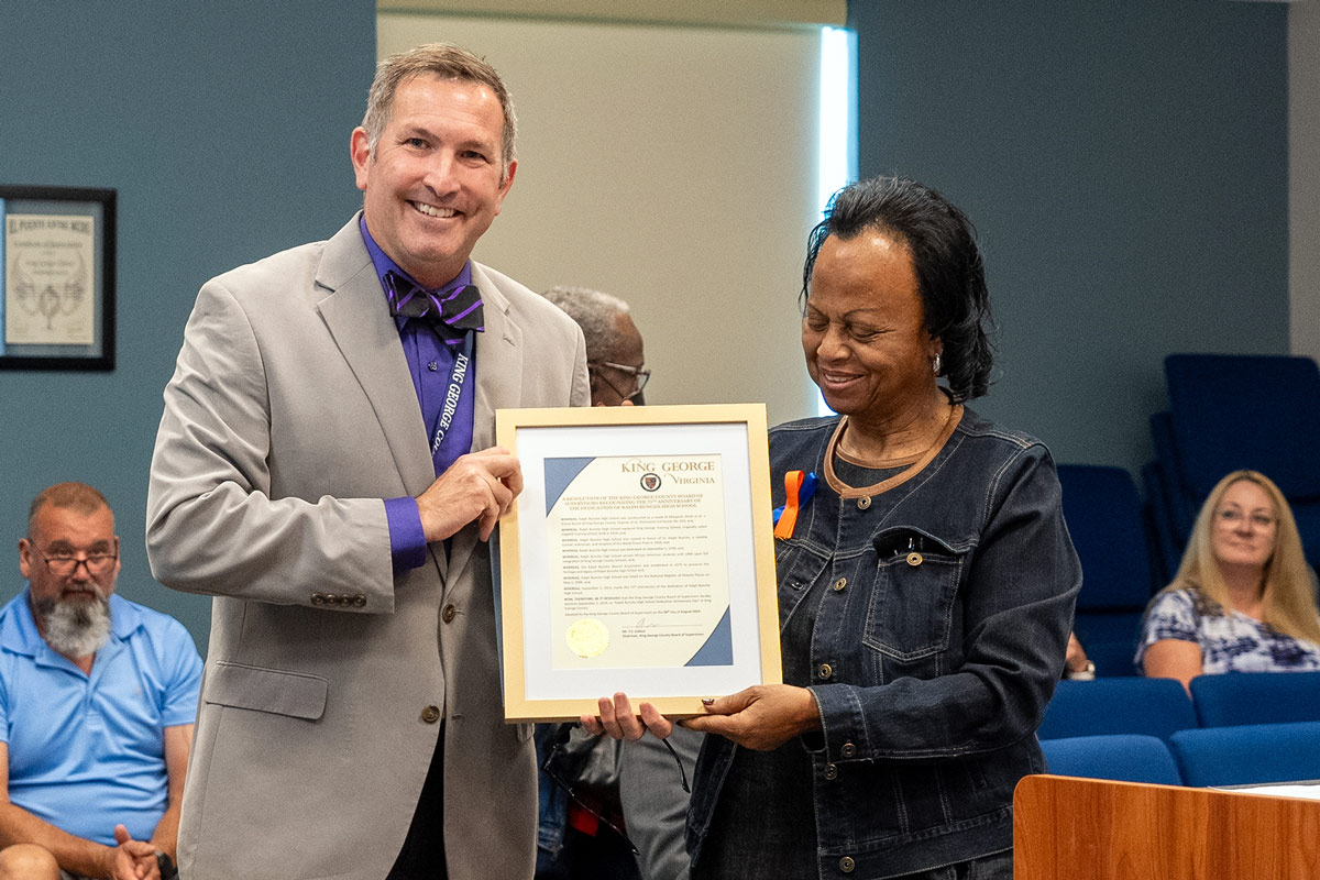 King George Board of Supervisors Ralph Bunche High School