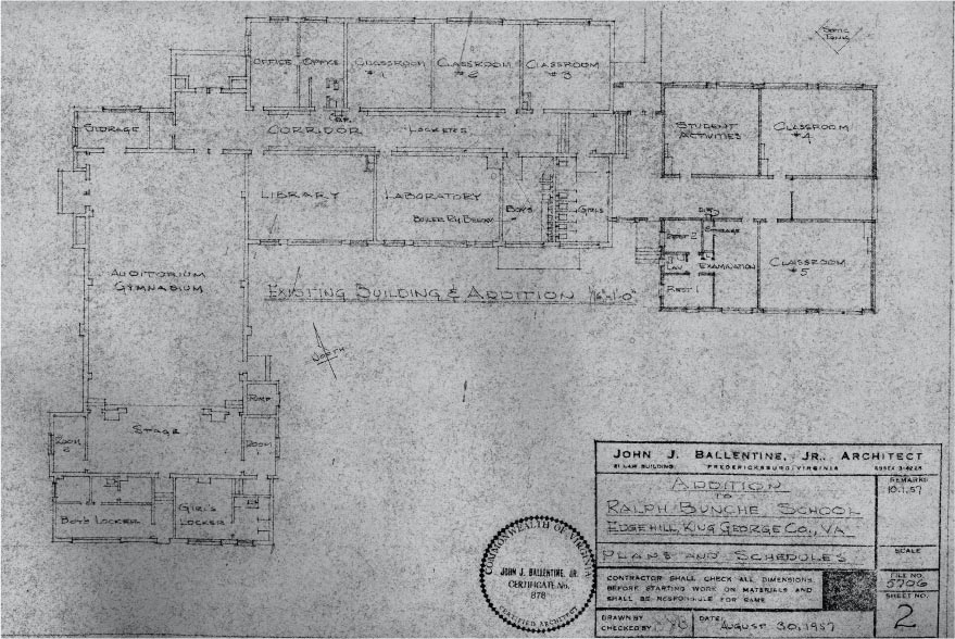 Ralph Bunche High School Blueprint